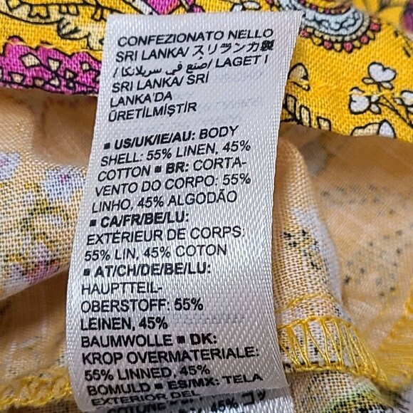 Goodthreads Sundress Womens M Floral Print Tiered Linen Blend Spaghetti … - Picture 8 of 8